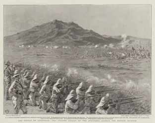 The Battle of Omdurman, the Opening Charge of the Dervishes against the British Division